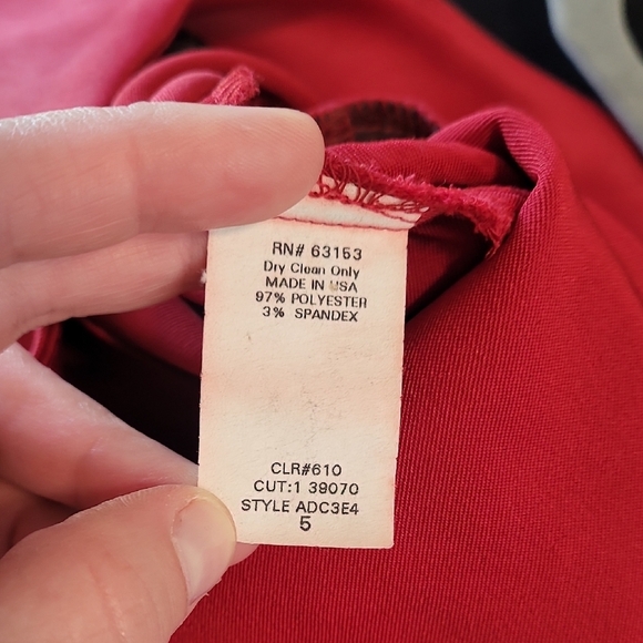 Rampage Y2K Maxi Prom Dress Size 5 Red High Slit One Shoulder Sequin 90s Formal - Picture 13 of 15